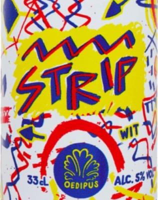 Oedipus Strip witbier etiket